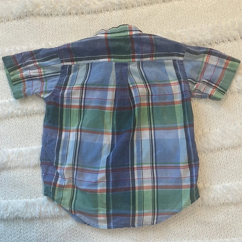 Ralph Lauren shirt button down plaid boys 3T
